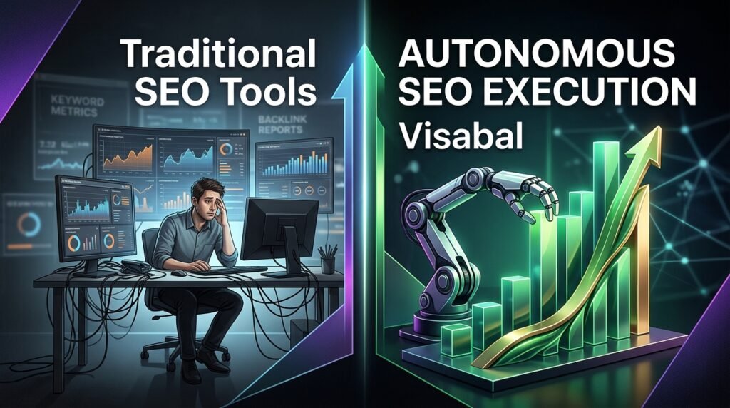 Visabal vs Traditional SEO Tools: Autonomous SEO Execution, Not Another Dashboard